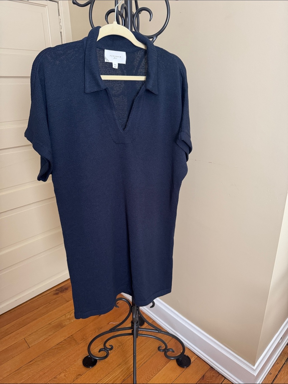 Pomander Place Navy Maren Mini Polo Dress